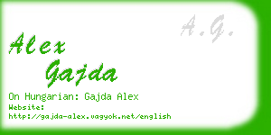 alex gajda business card